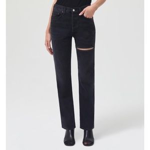 LANA MID RISE SLICE JEAN